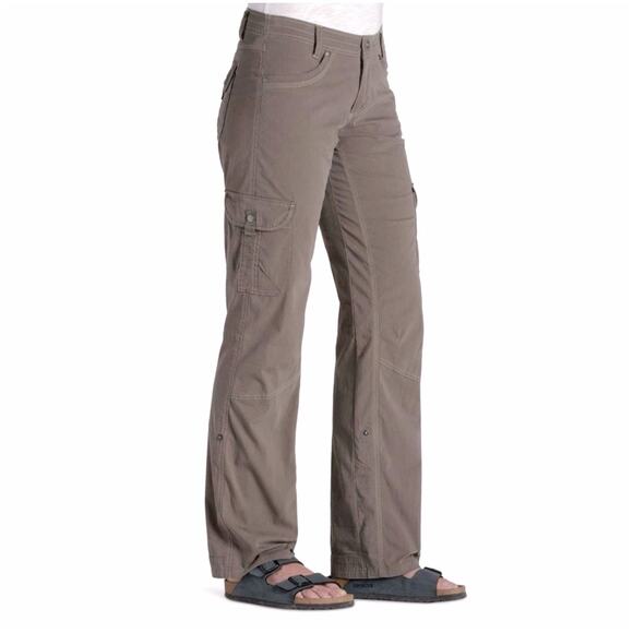 Kuhl Pants - KUHL Olive Green Utility Pants Cargo Jeans Sz 10 Adjustable Hems Capris Outdoors